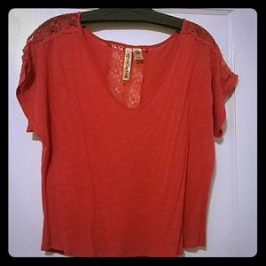 Red crop top
